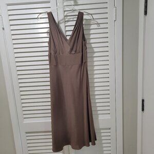 Light brown cocktail dress, J. Crew, size 8.